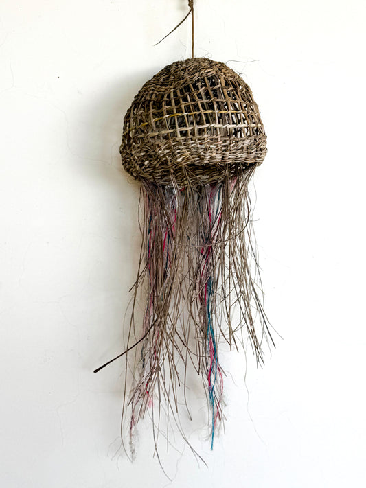 Set de 3 Medusas Colgantes de Fibra Vegetal - Medianas