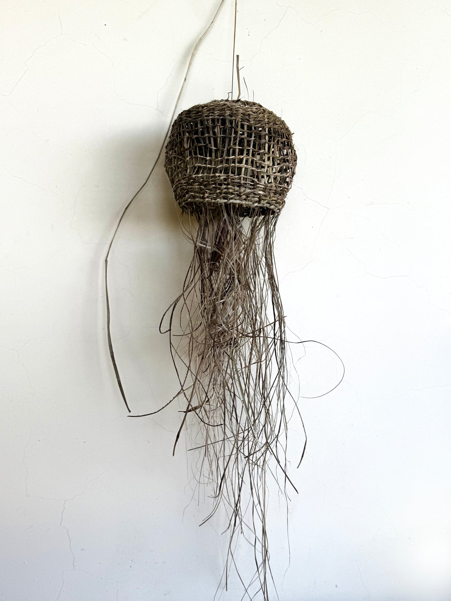 Set de 3 Medusas Colgantes de Fibra Vegetal - Medianas