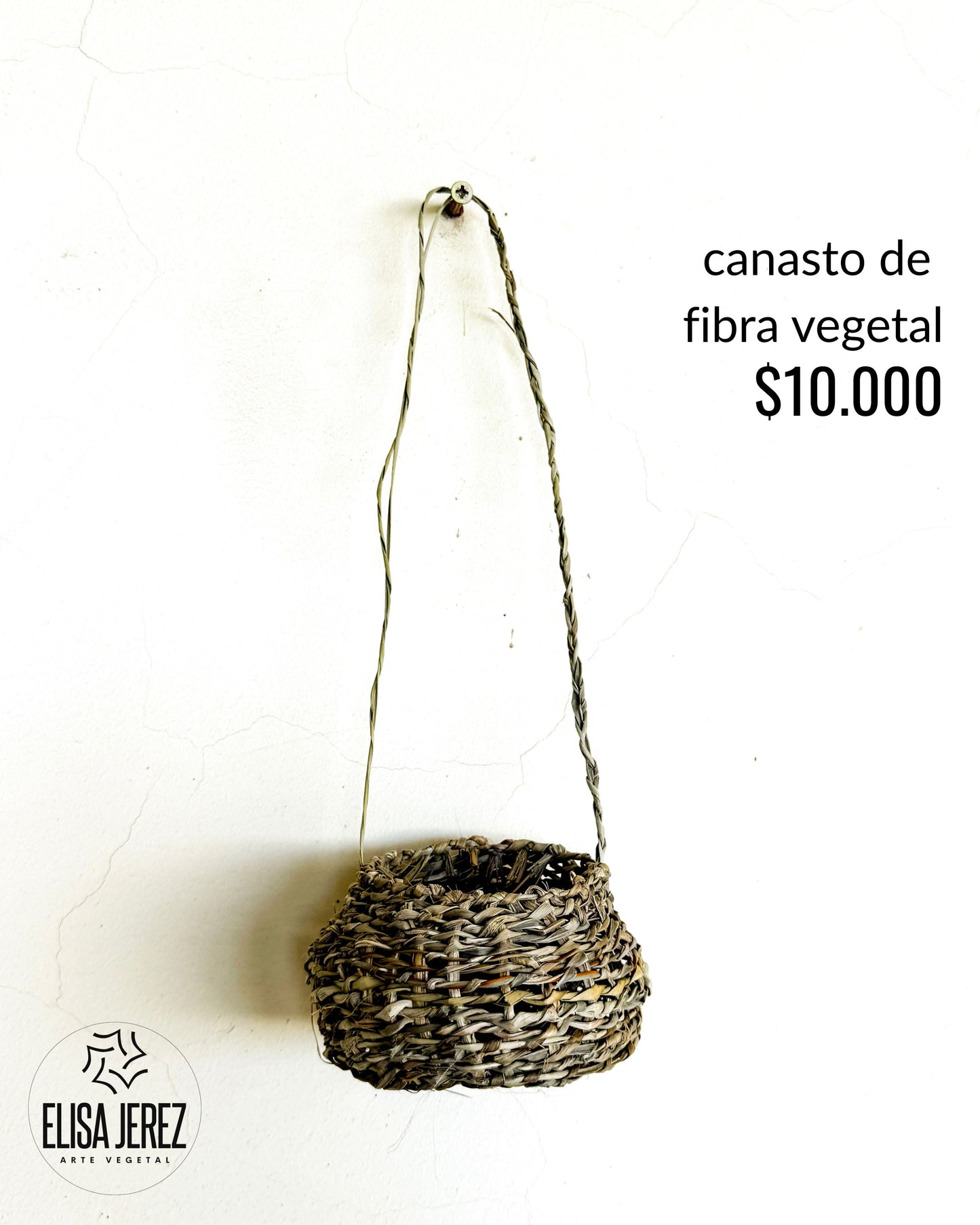 Canasto de Fibra Vegetal - Pequeño | Modelo 3