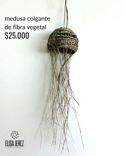 Medusa Colgante de Fibra Vegetal - Mediana | Modelo 1