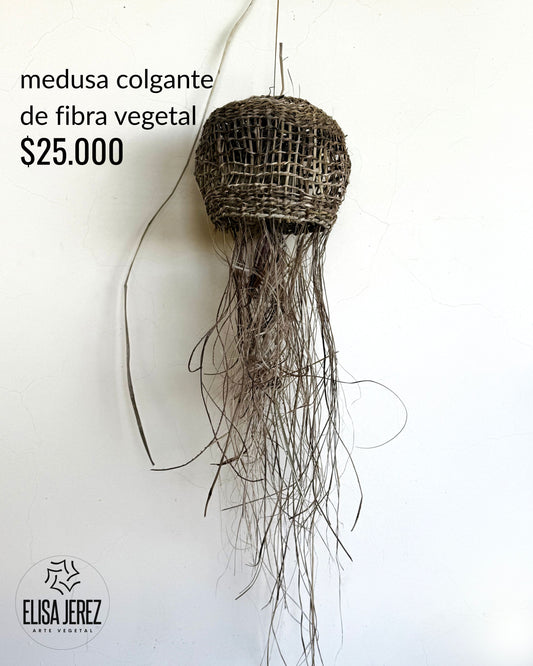 Medusa Colgante de Fibra Vegetal - Mediana | Modelo 2