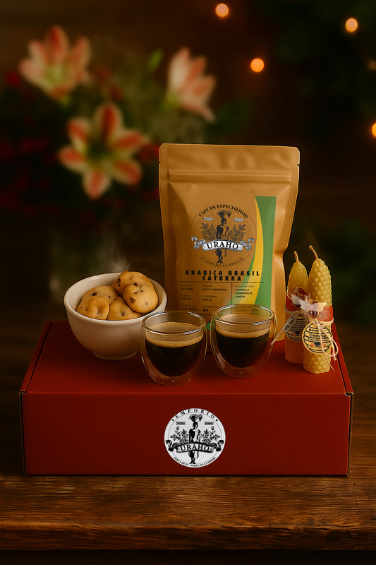 Set Navideño - Esencial Uraho · Oro – Café Brasil