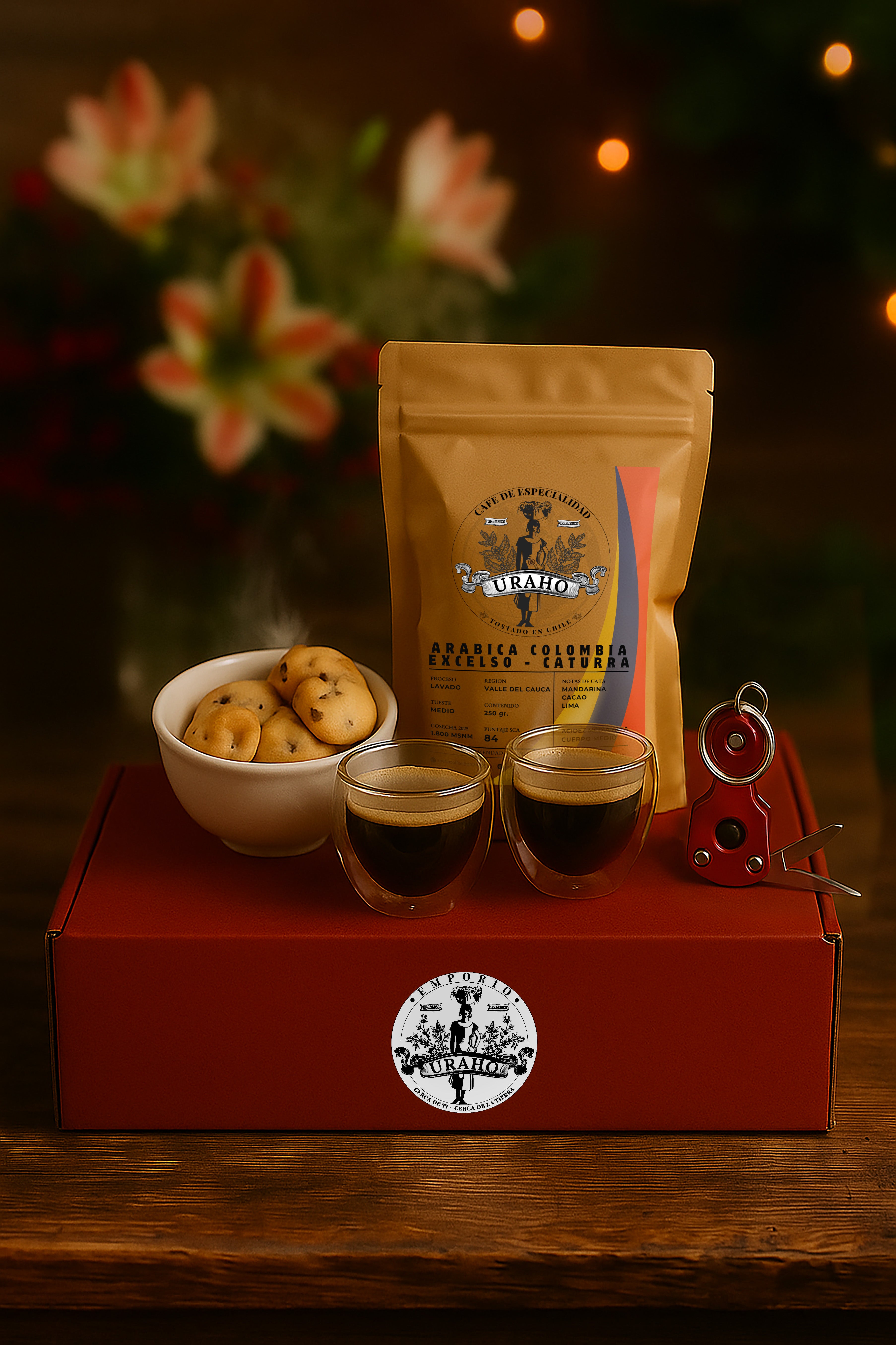 Set Navideño - Esencial Uraho · Acero – Café Colombia
