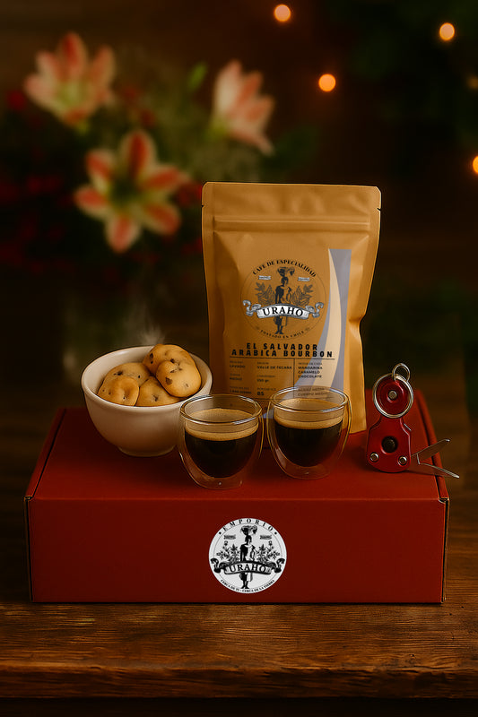 Set Navideño - Esencial Uraho · Acero – Café El Salvador